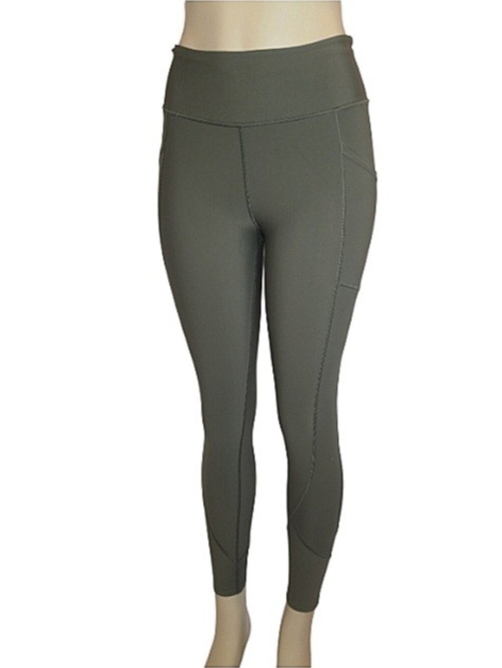 Victoria Sport Olive Green Pocket Workout Leggings Size Small